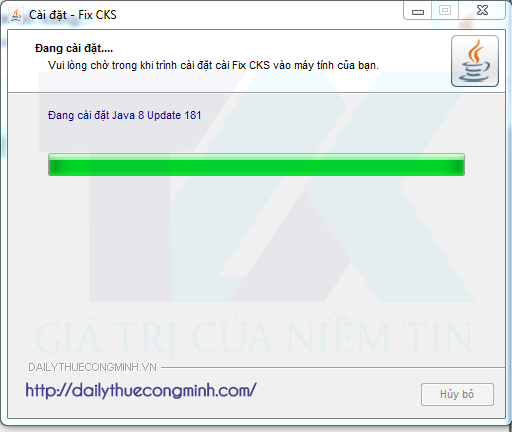 dang tai dat java 8 update 181