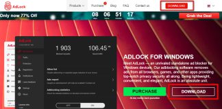Phần mềm miễn phí chặn quảng cáo AdLock hoàn toàn miễn phí trên Windows 10 phan mem