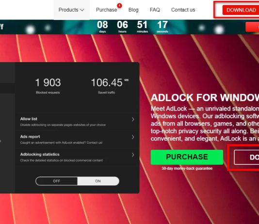 Phần mềm miễn phí chặn quảng cáo AdLock hoàn toàn miễn phí trên Windows 10 phan mem