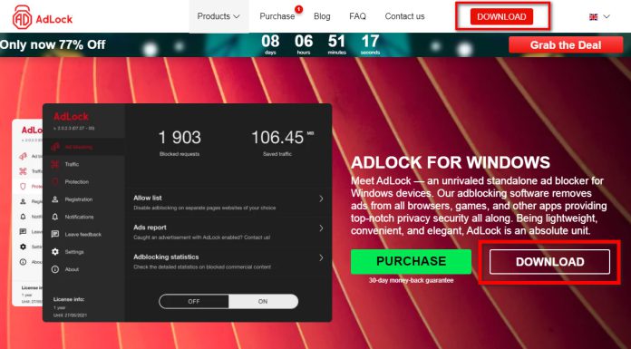 Phần mềm miễn phí chặn quảng cáo AdLock hoàn toàn miễn phí trên Windows 10 phan mem