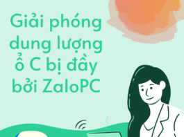 Giải quyết đầy dữ liệu ổ cứng do zalo năm 2023