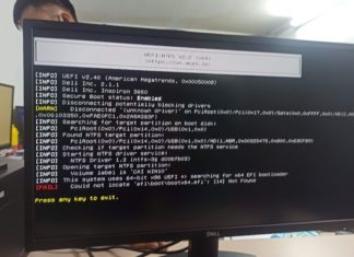 Lỗi could not locate efi boot bootx64