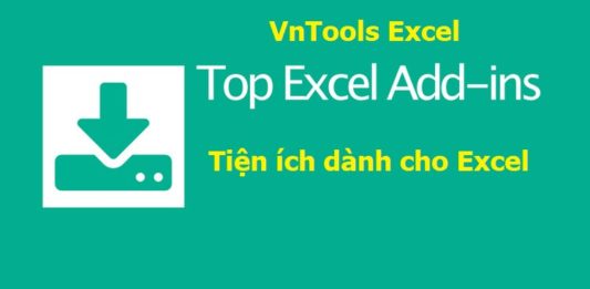 VnTools Excel cho excel (VnTools Excel v2 là tiện ích Add-Ins cho Excel 2007, 2010, 2013, 2016 32 bit và 64 bit)