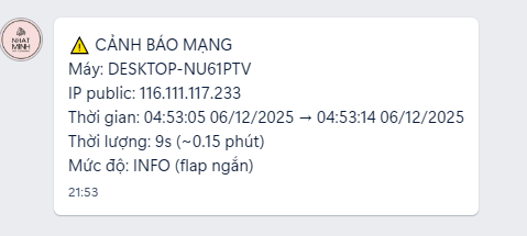 Net Monitor (WPF) – Phần mềm giám sát mạng realtime & gửi cảnh báo webhook thông minh 2 image 5